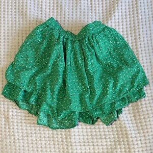 Uniqlo Green Floral Kids Skort